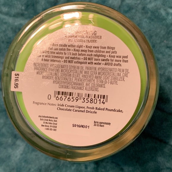 New Bath & Body Works Lucky Vibes Green Candle - Picture 3 of 3